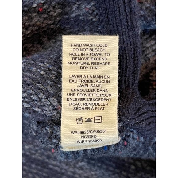 Woolrich Womens Pullover Sweater Mini Dress Turtleneck Sleeveless Blue Size S - Picture 9 of 9